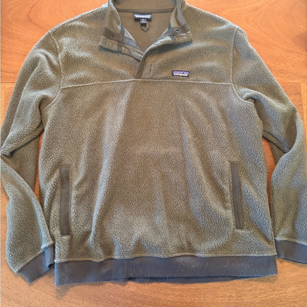 Patagonia Forest Green Fleece Pullover